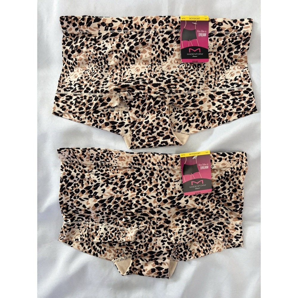 NEW Maidenform Dream Collection Boyshort 40774 Multicolored Womens Medium 2 Pair
